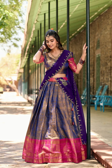 Kanjivaram Silk Lehenga Choli | Designer Kanjivaram Wedding Collection