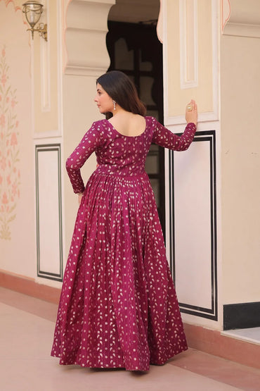 Premium Indian Ethnic Readymade Gown – Party & Evening Wear