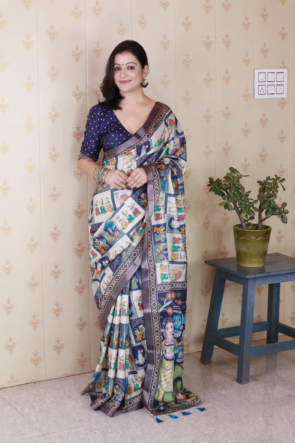 Budget Friendly Tussar Silk Saree | Elegant Silk Saree Collection (Purple)