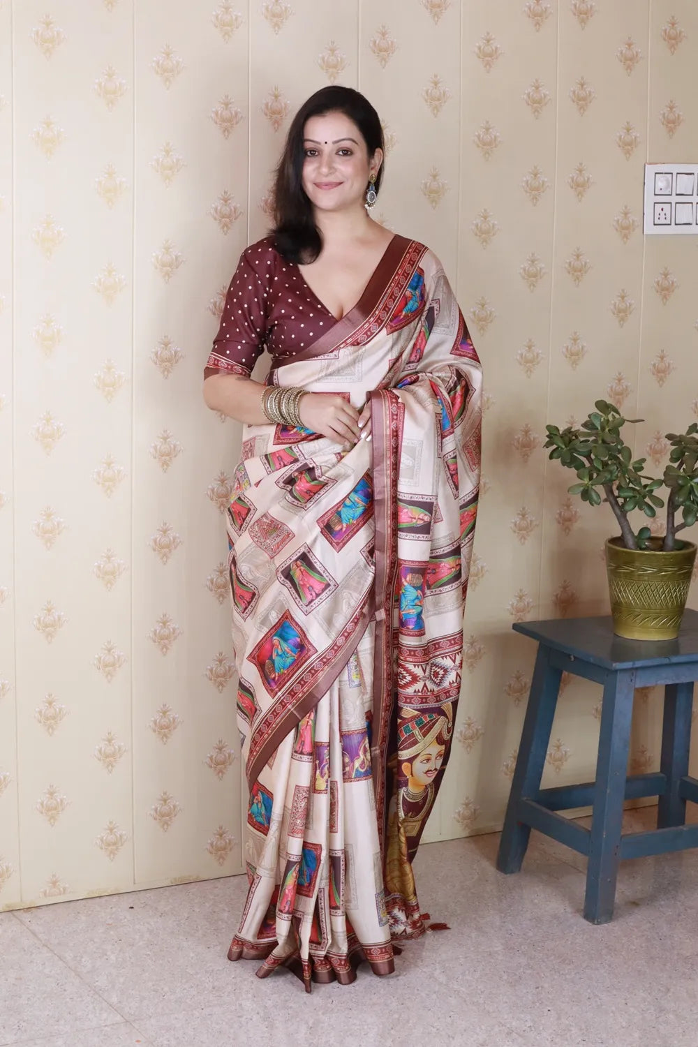 Budget Friendly Tussar Silk Saree | Elegant Silk Saree Collection (Maroon)