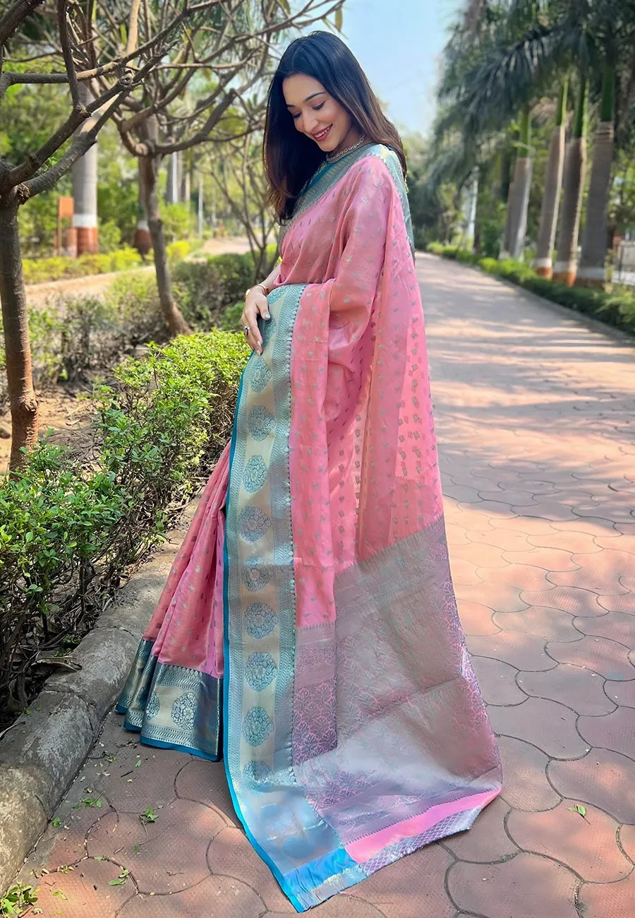 Budget Friendly Tissue Zari Woven Saree | Kanchipuram Pattu Traditional Saree